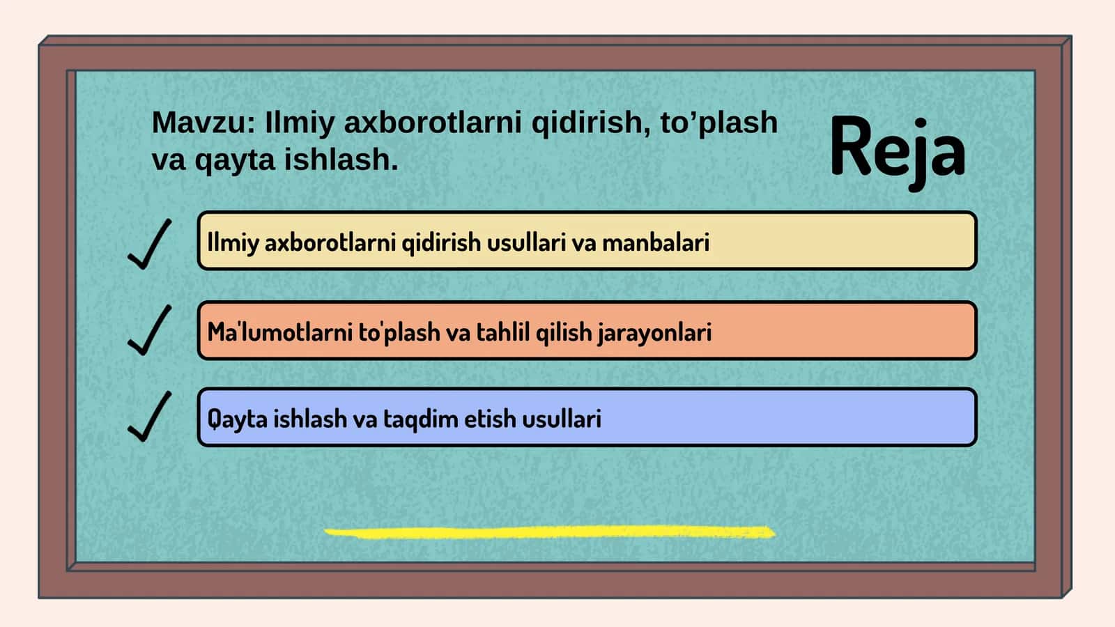 Mavzu: Ilmiy axborotlarni qidirish usullari va manbalari