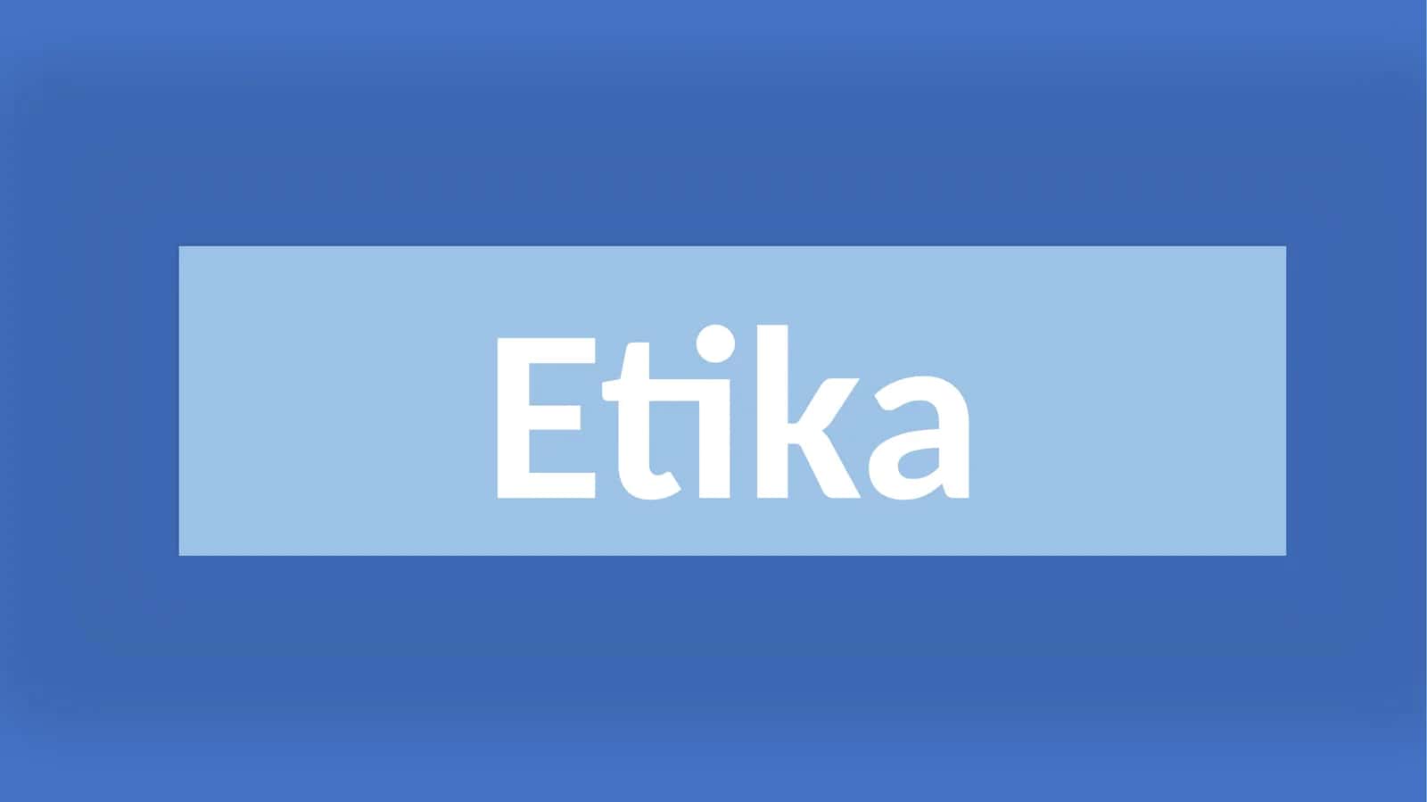 Etika