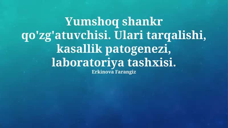 Yumshoq shankr qo'zg'atuvchisi