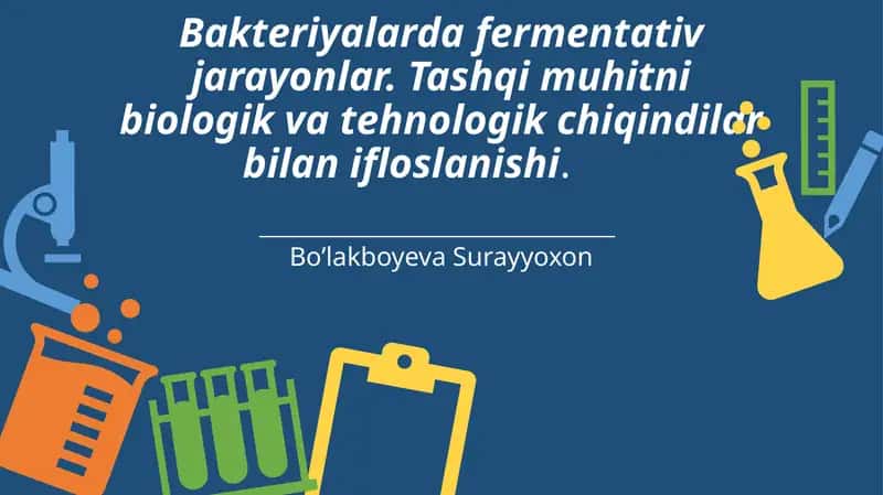 Bakteriyalarda fermentativ jarayonlar