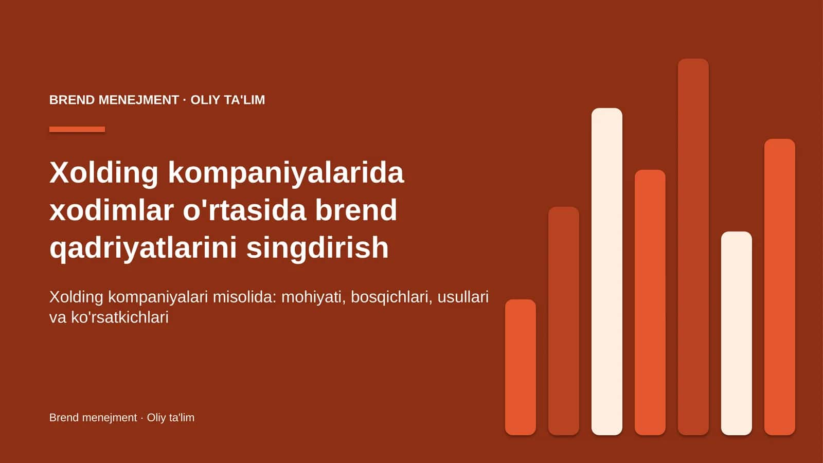 xolding kompaniyalarida xodimlar o'rtasida brend qadriyatlarini singdirish 1186