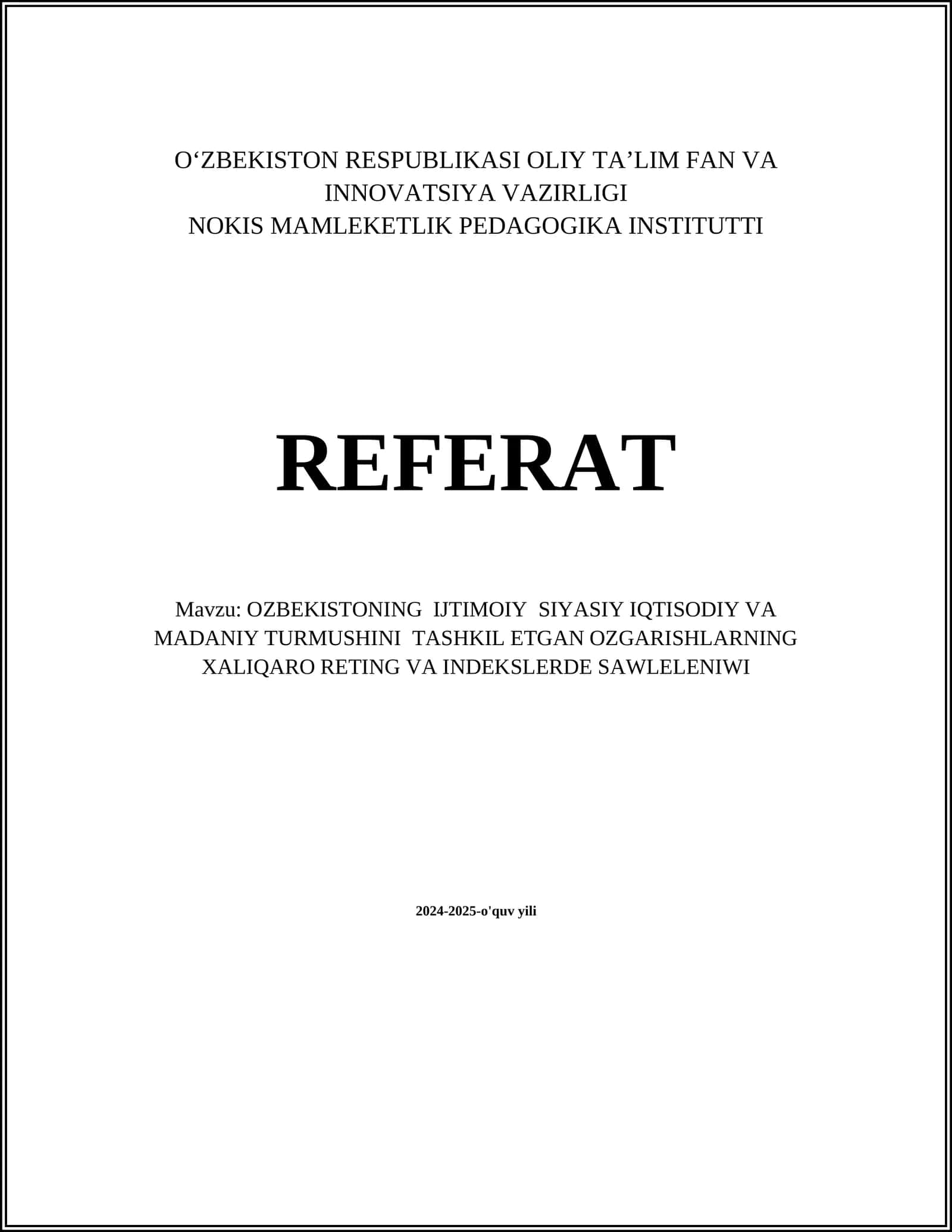 O‘zbekistonning iqtisodiy o‘sish ko‘rsatkichlari