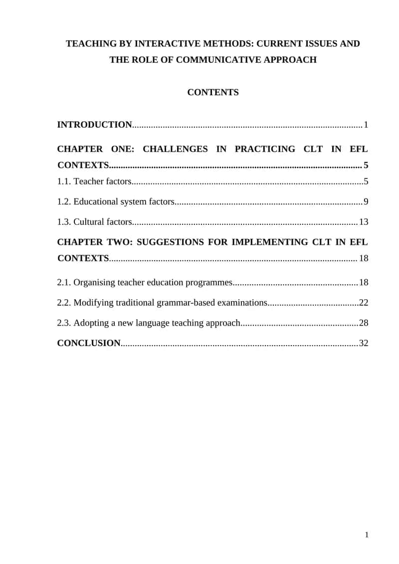 Communicative Language Teaching (CLT)