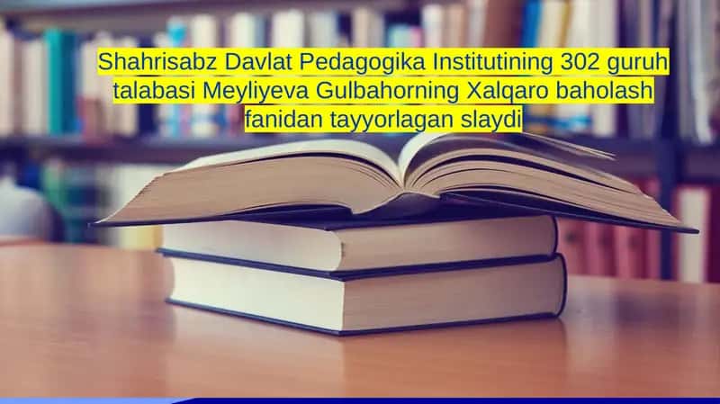 Xalqaro baholash dasturlari