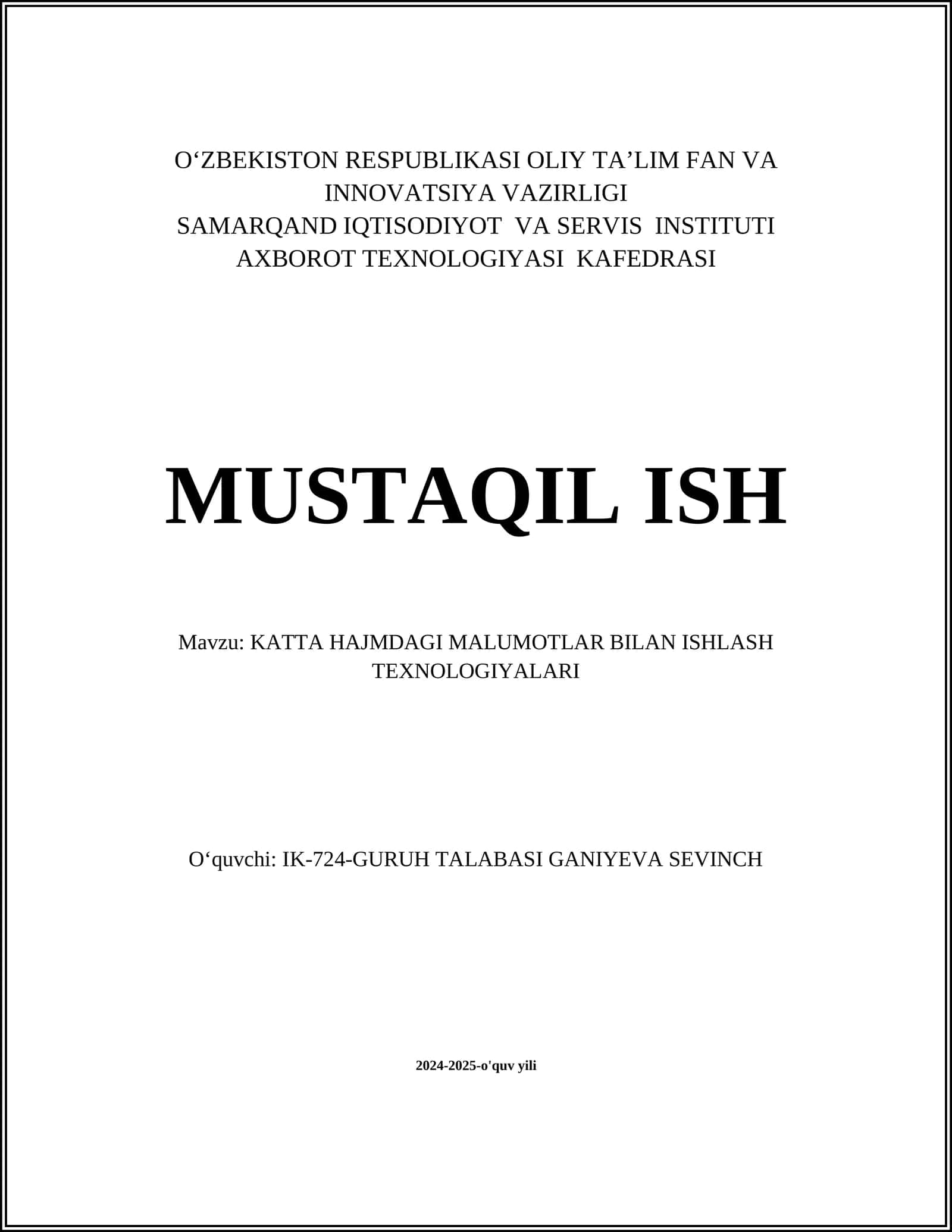 Ma'lumotlar omborlarini boshqarish tizimlari