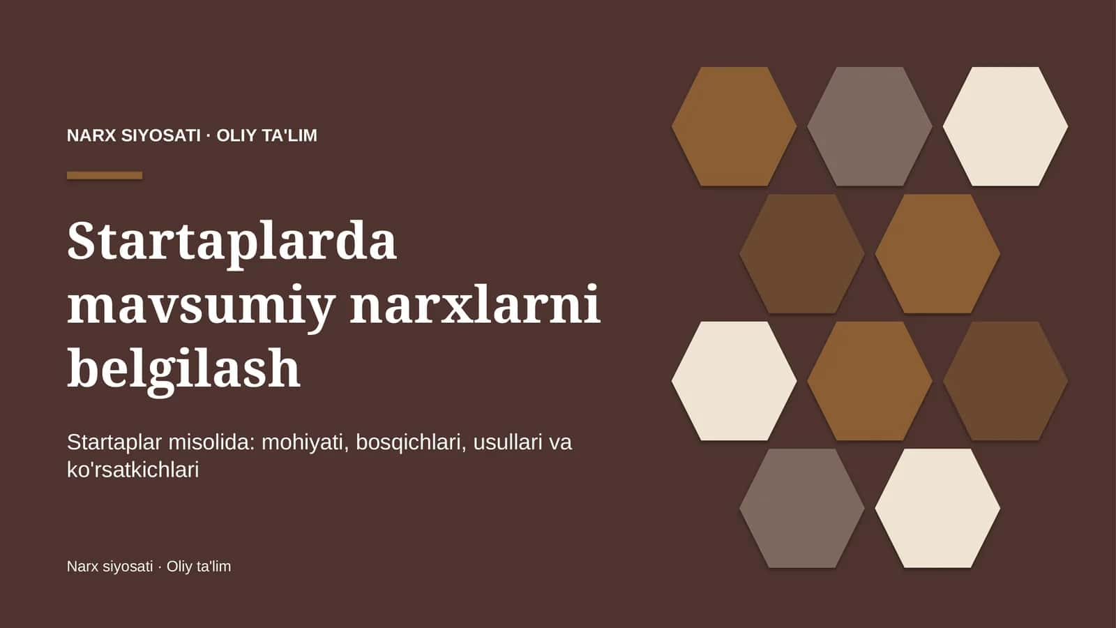 startaplarda mavsumiy narxlarni belgilash 5507
