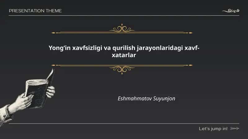 Yong‘in xavfsizligi va qurilish jarayonlaridagi xavf-xatarlar