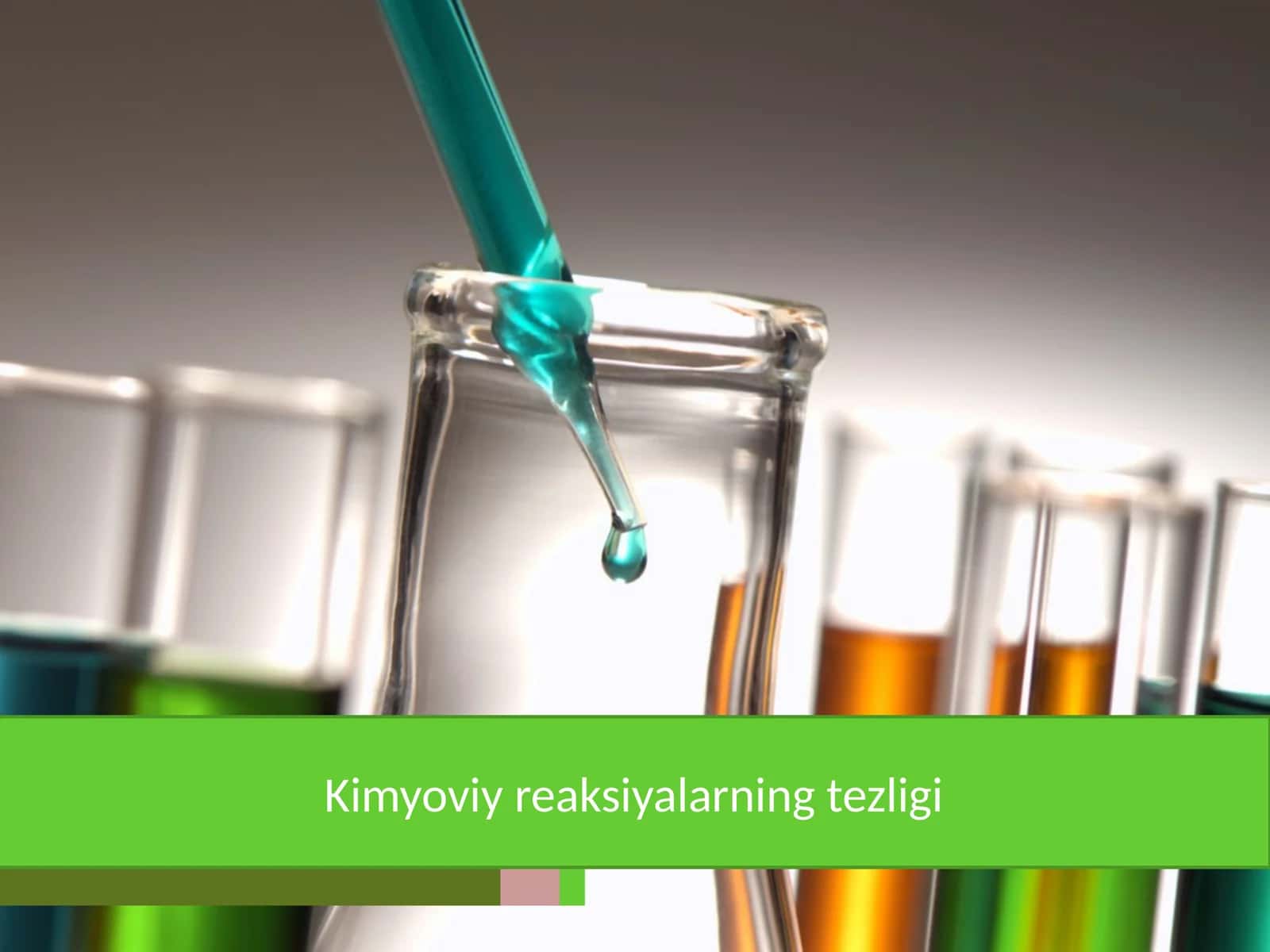 Kimyoviy reaksiyalarning tezligi