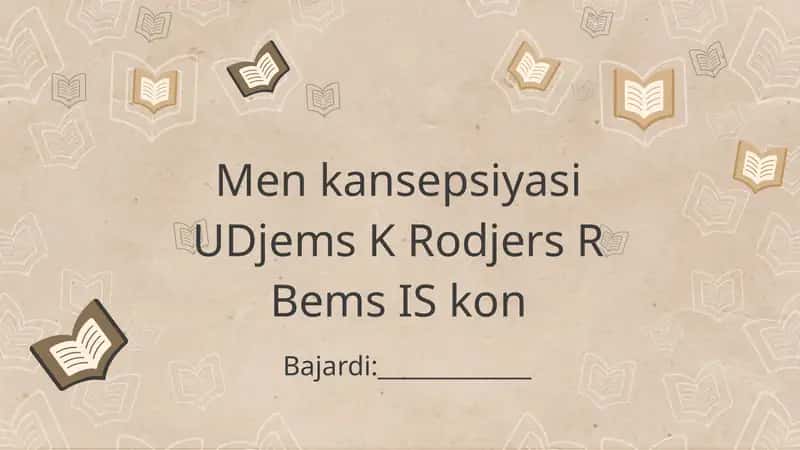 Men kansepsiyasi UDjems K Rodjers R Bems IS kon