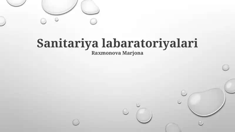 Sanitariya labaratoriyalari