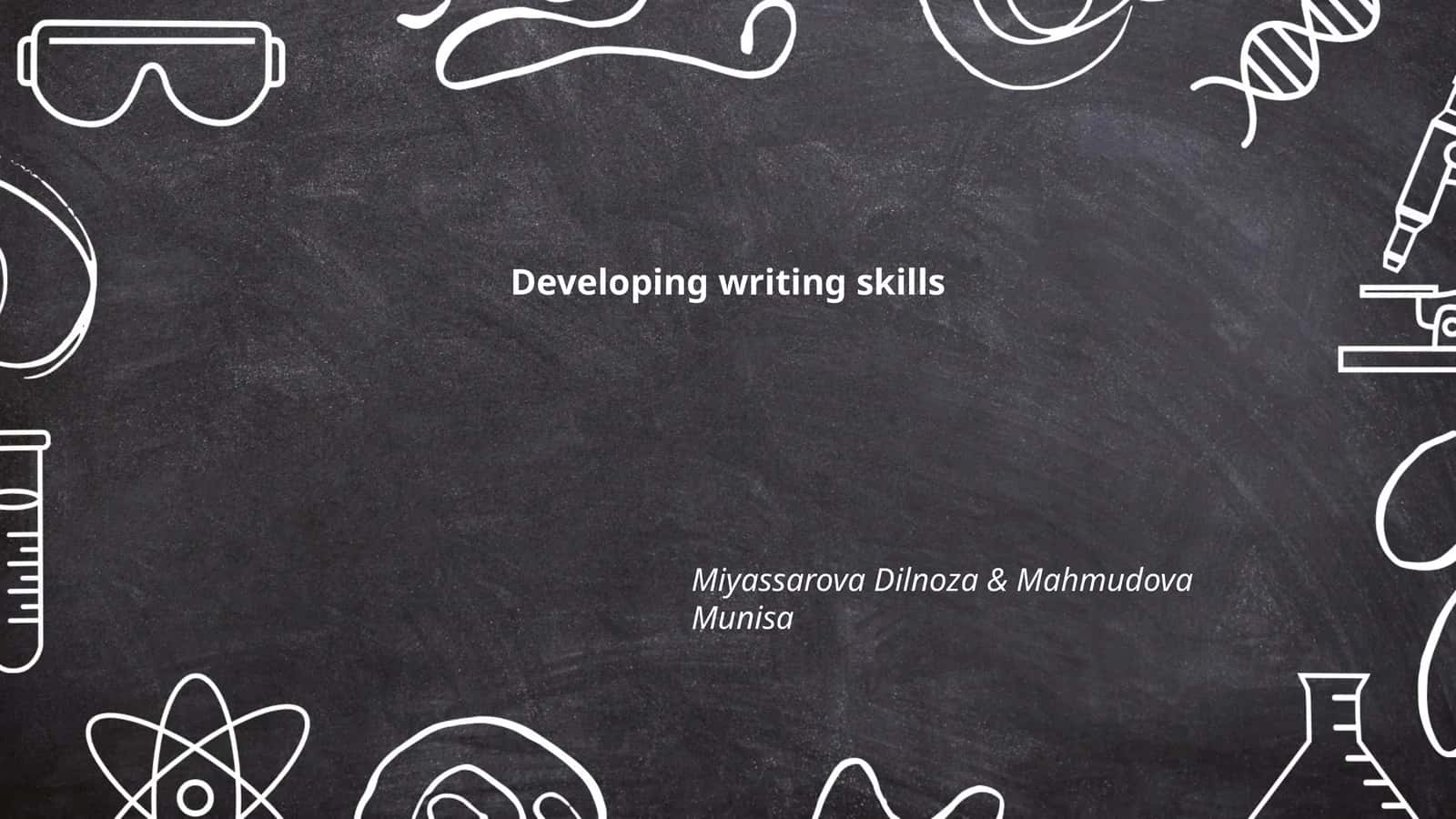 Developing writing skills