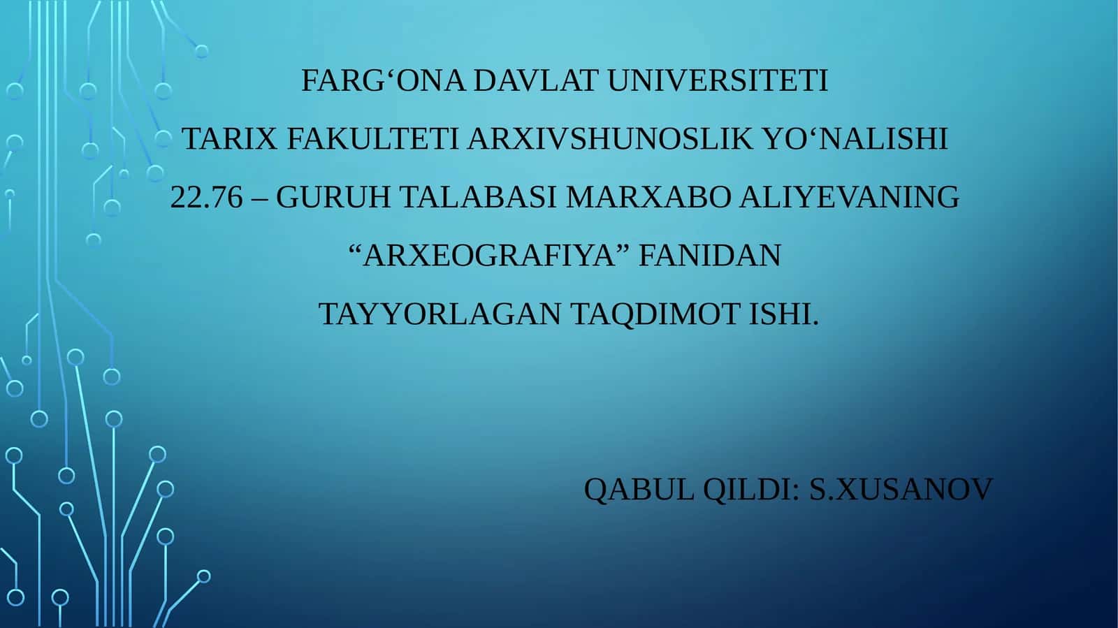 SO‘NGGI YILLARDA NASHR ETILGAN ARXEOGRAFIK TO‘PLAMLAR