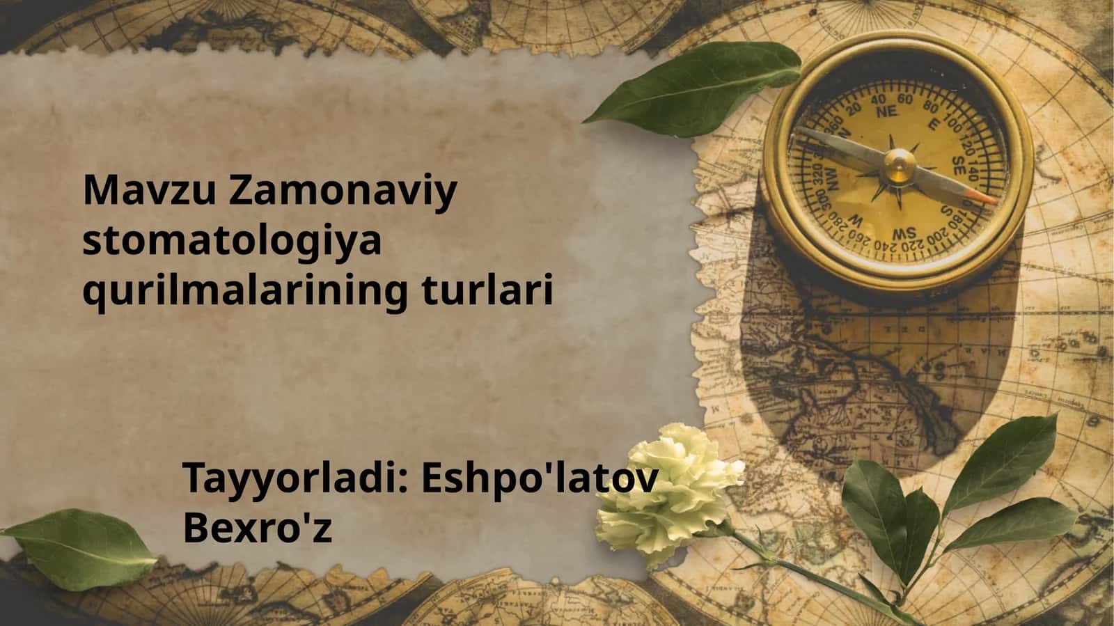 zamonaviy stomotologiya