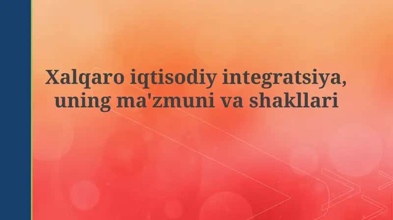 Xalqaro iqtisodiy integratsiya