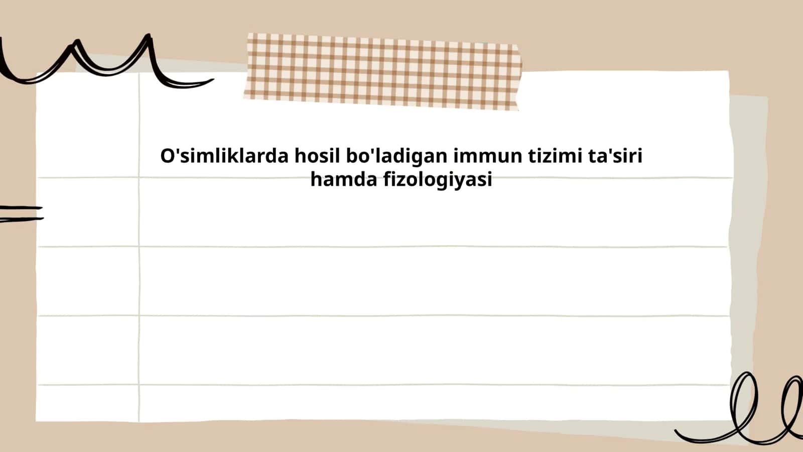 O'simliklarda Hosil Bo'ladigan Immun Tizimi Ta'siri Hamda Fizologiyasi