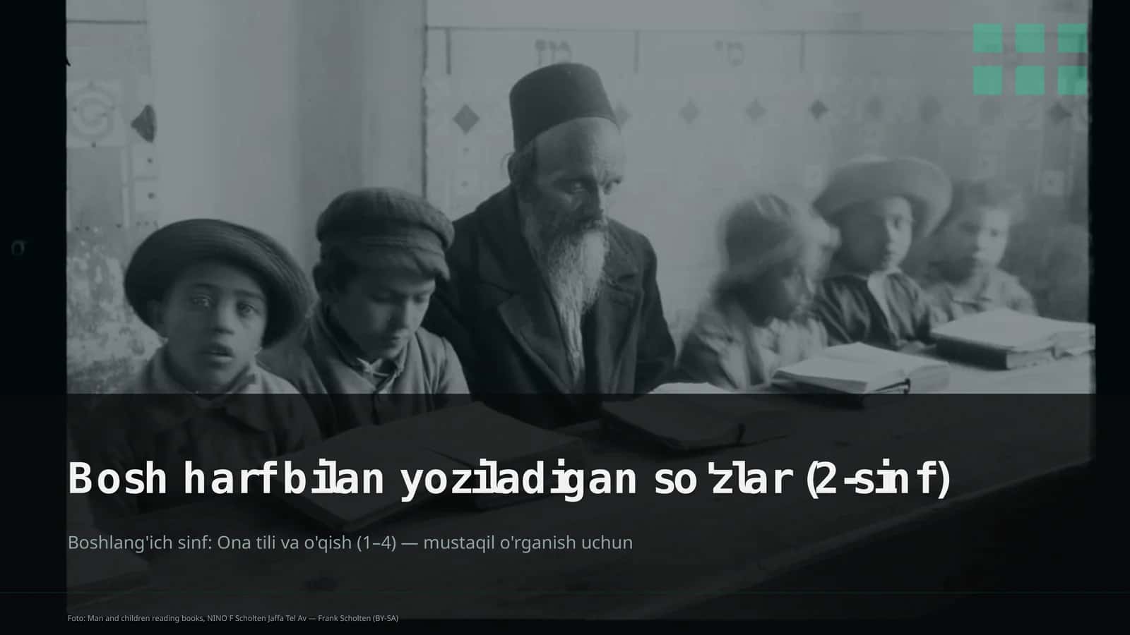 Bosh harf bilan yoziladigan so'zlar (2-sinf)