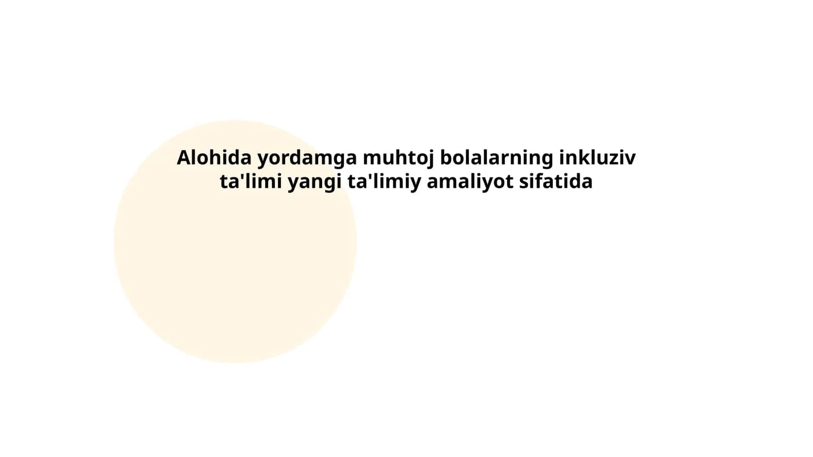 Alohida yordamga muhtoj bolalarning ta'limda integratsiyasi