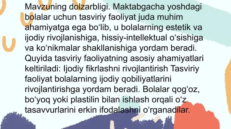 Tasviriy Faoliyat