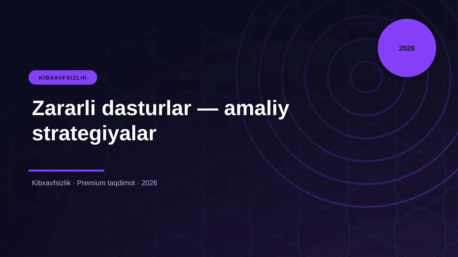 Zararli dasturlar — amaliy strategiyalar