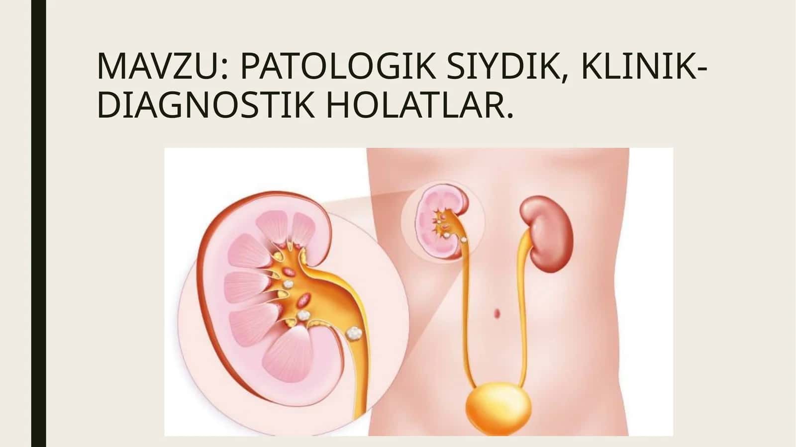 PATOLOGIK SIYDIK, KLINIK-DIAGNOSTIK HOLATLAR