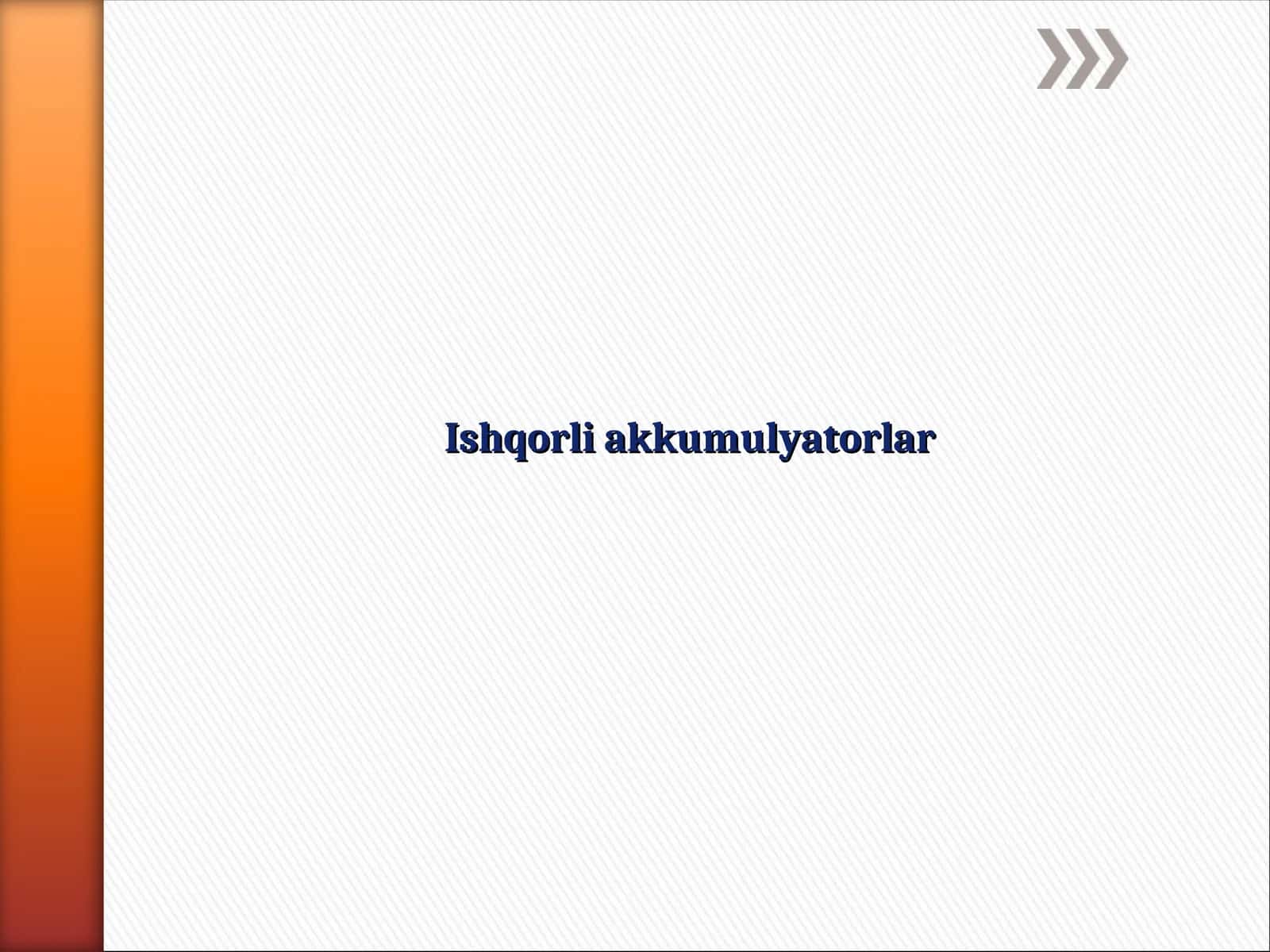 Ishqorli akkumulyatorlar
