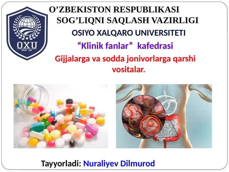 Gijjalarga qarshi taʼsir etuvchi dorilar vositalari