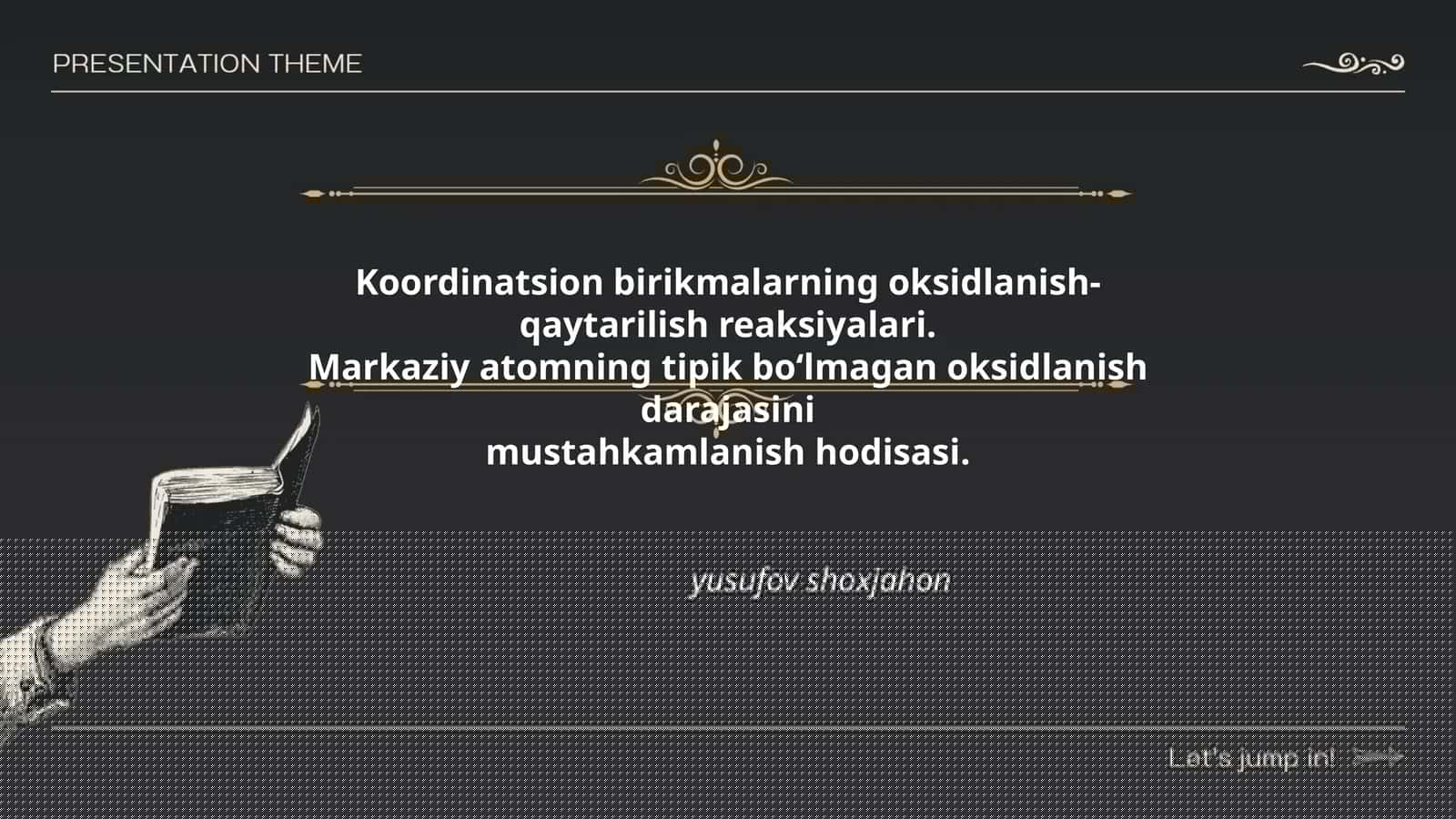 Koordinatsion birikmalarning oksidlanish-qaytarilish reaksiyalari