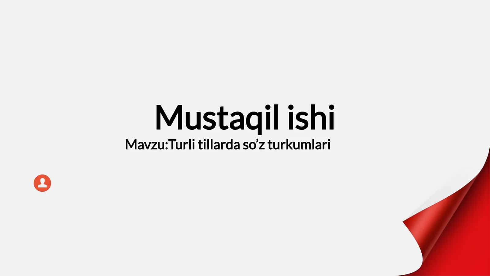 Turli tillarda so'z turkumlari