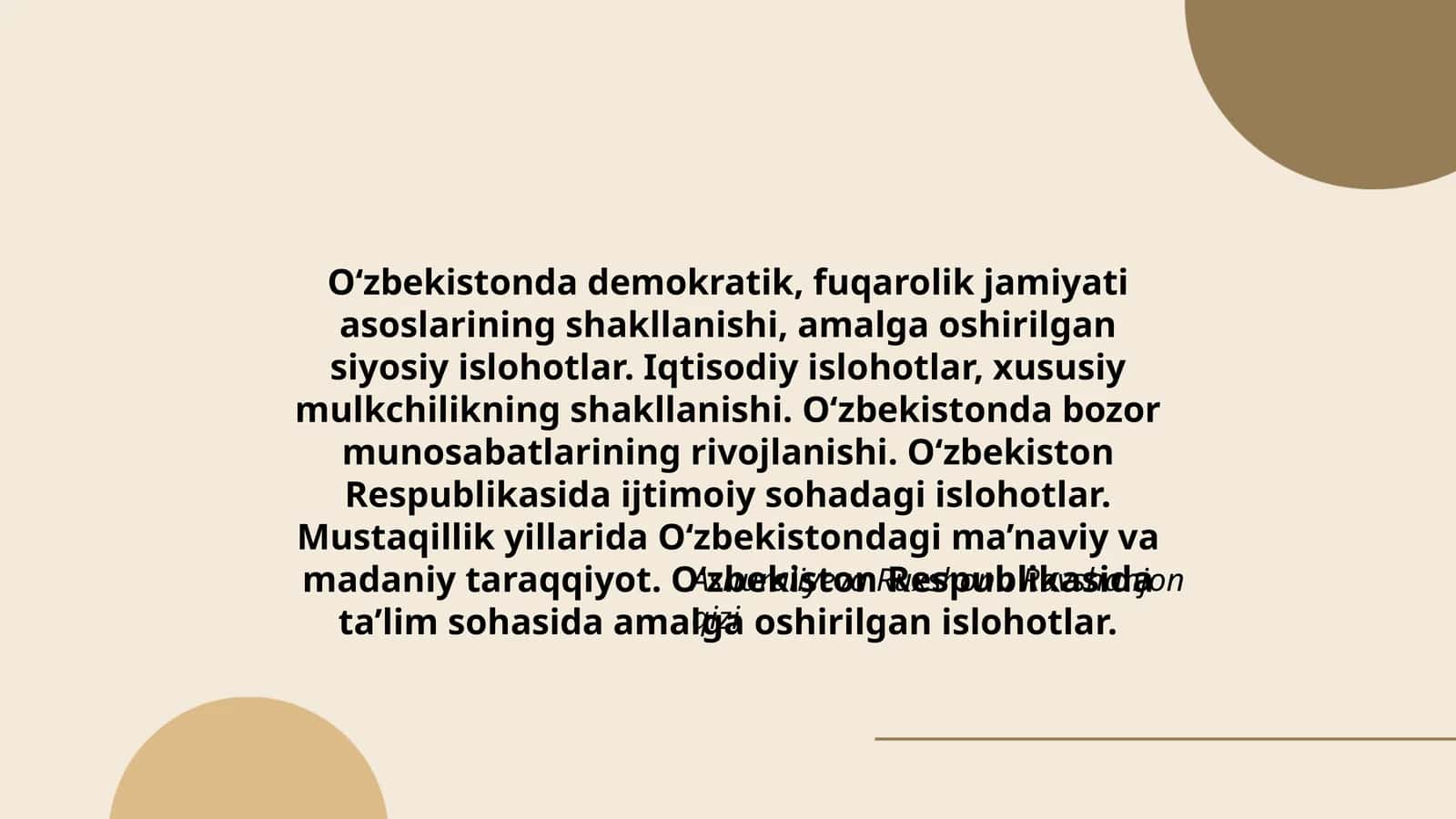 Amaliy ishlar/Iqtisodiyot