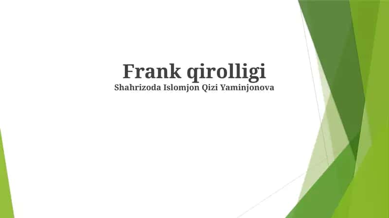 Frank qirolligi