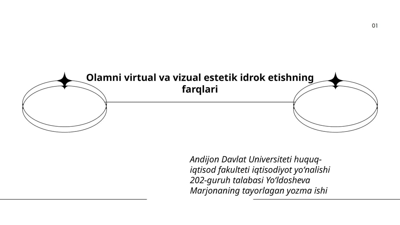 Olamni virtual va vizual estetik idrok etishning farqlari