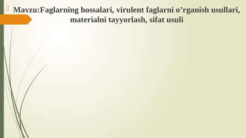 Faglarning hossalari, virulent faglar