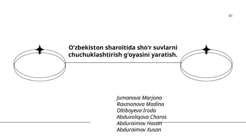 Shoʻr suvlarni chuchuklashtirish gʻoyasi