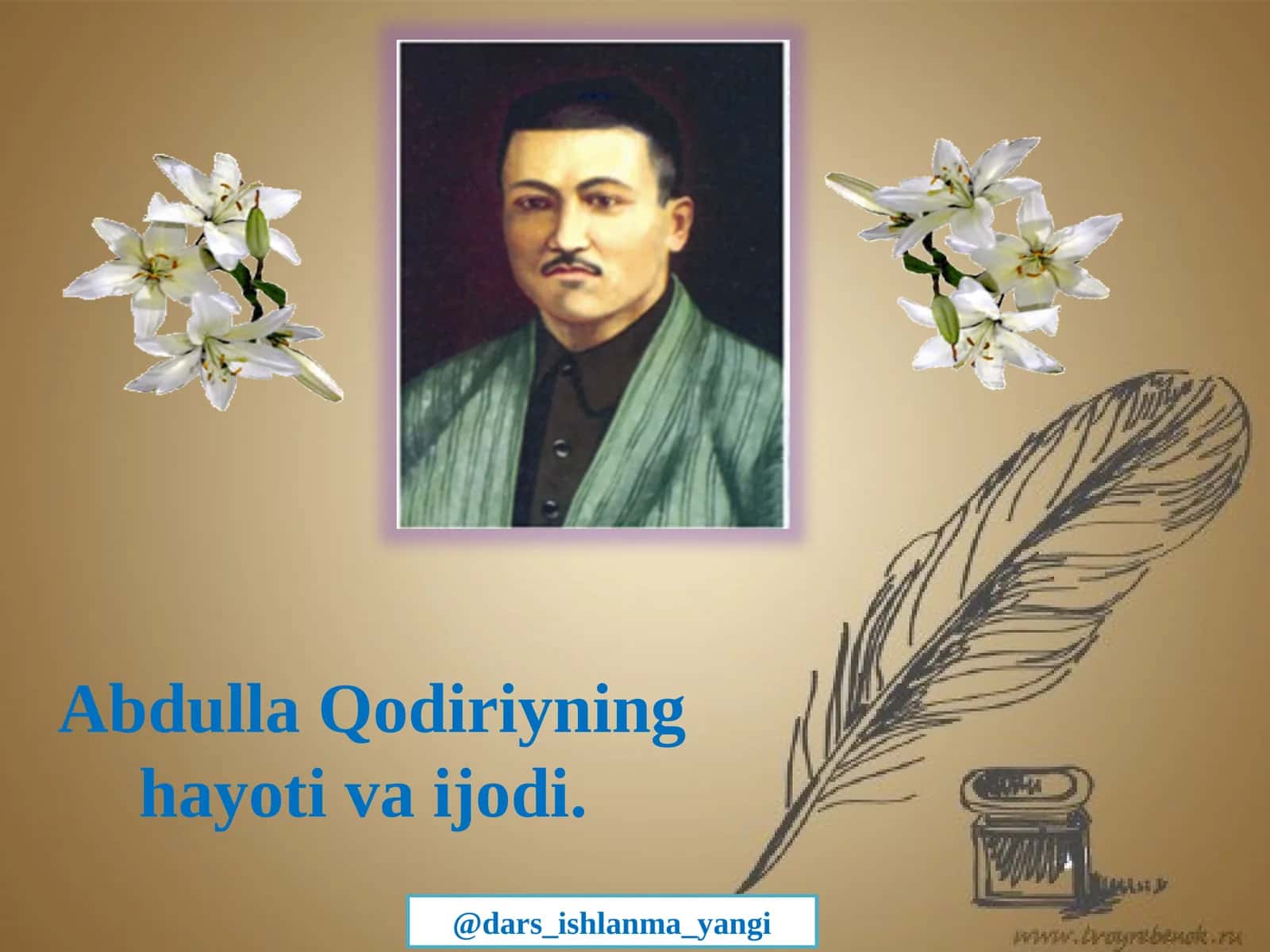 Abdulla Qodiriyning hayoti va ijodi