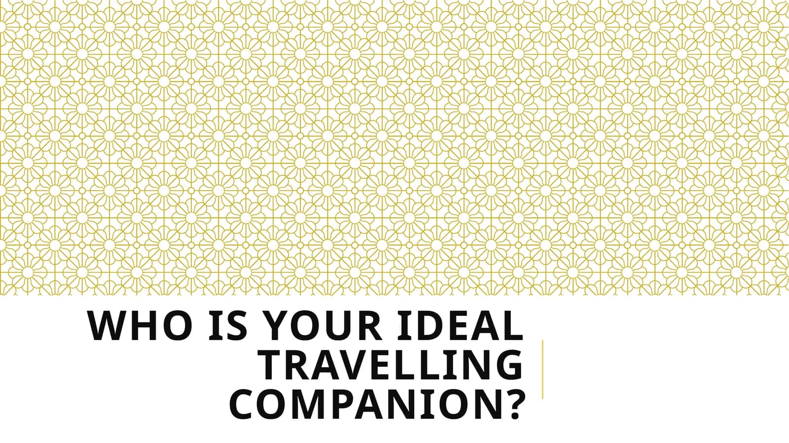 Your Ideal Travelling Companion