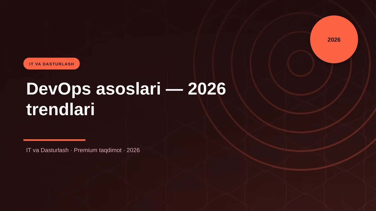 DevOps asoslari — 2026 trendlari
