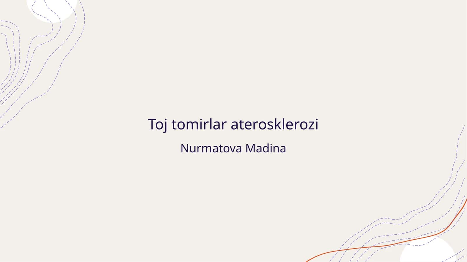 Toj tomirlari aterosklerozi