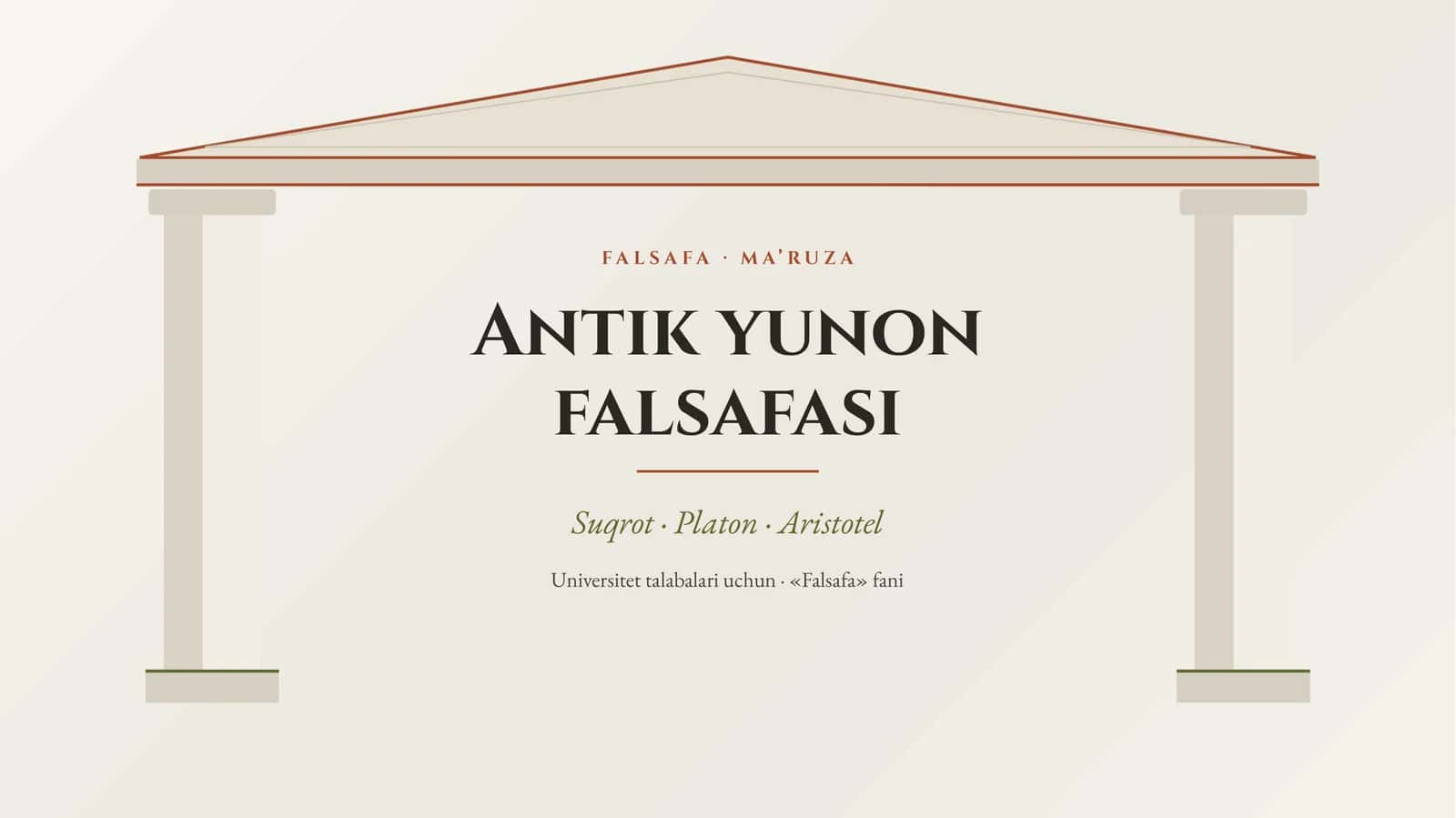 Antik yunon falsafasi