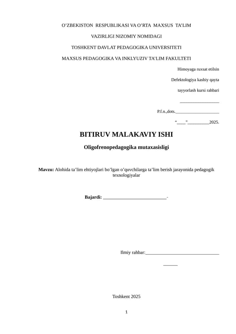 Oligofrenopedagogika mutaxasisligi