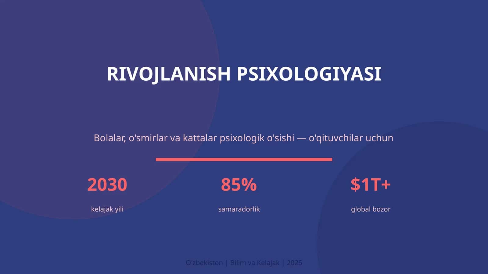 RIVOJLANISH PSIXOLOGIYASI