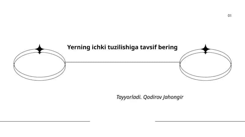 Yerning ichki tuzilishiga tavsif bering