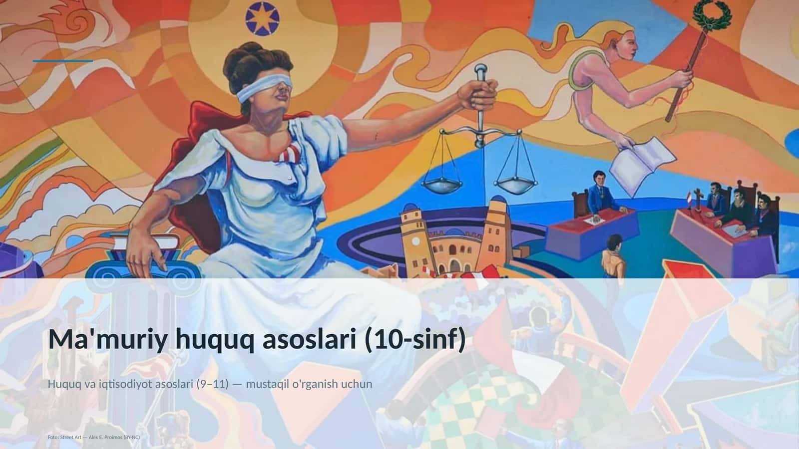 Ma'muriy huquq asoslari (10-sinf)