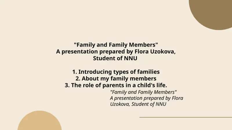 Family and Family Members