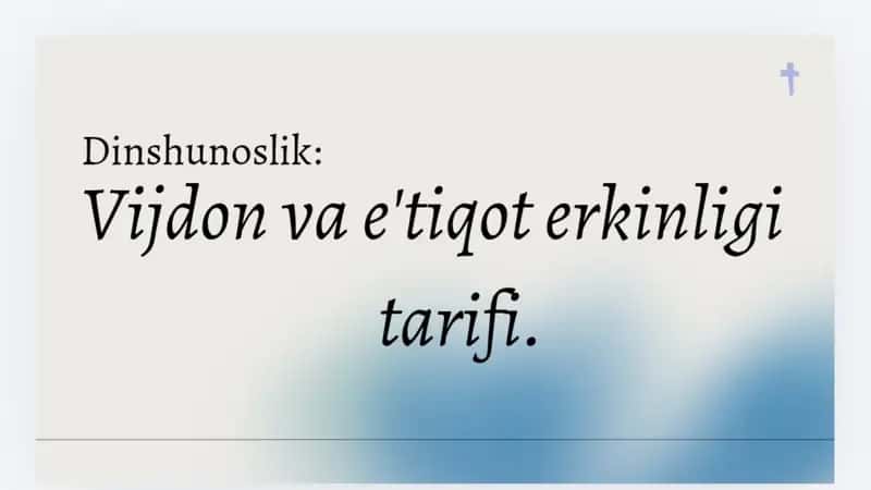 Vijdon va e'tiqot erkinligi