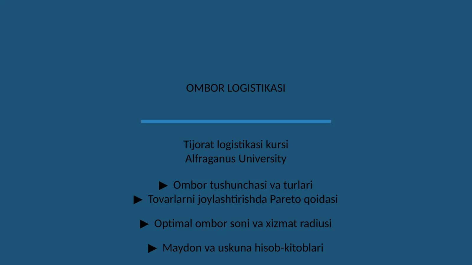 OMBOR LOGISTIKASI