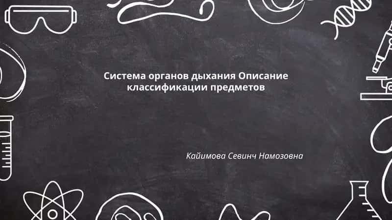 Cистема органов дыхания
