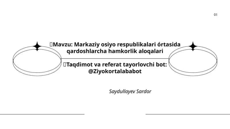 Markaziy osiyo respublikalari órtasida qardoshlarcha hamkorlik aloqalari