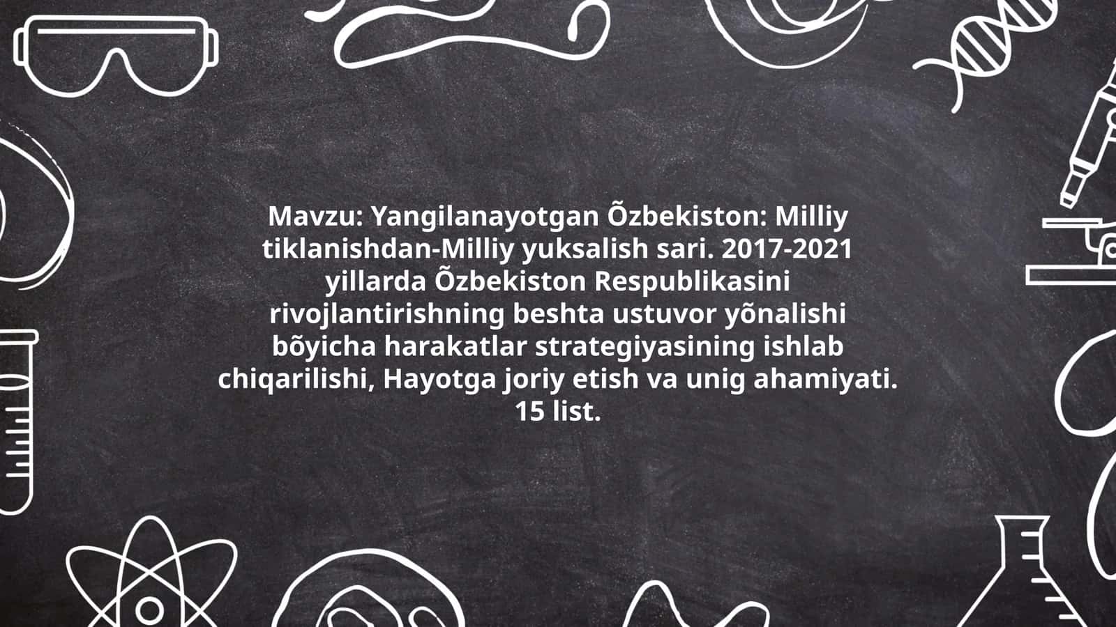 Yangilanayotgan Õzbekiston: Milliy tiklanishdan-Milliy yuksalish sari