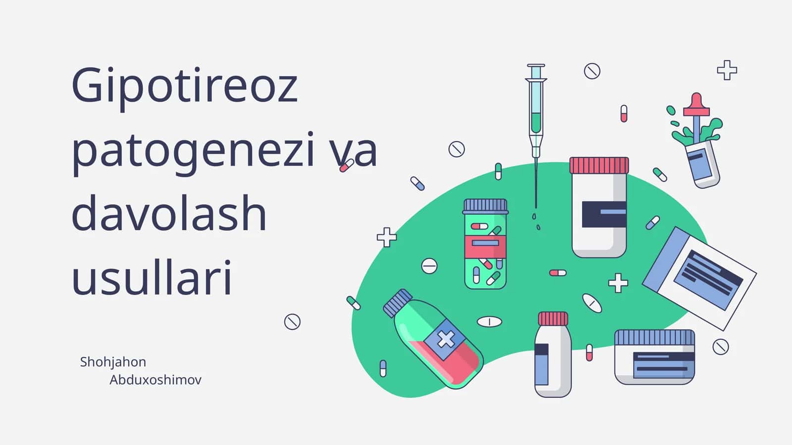 Gipotireoz patogenezi va davolash usullari