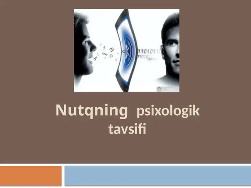 Nutqning psixologik tavsiifi
